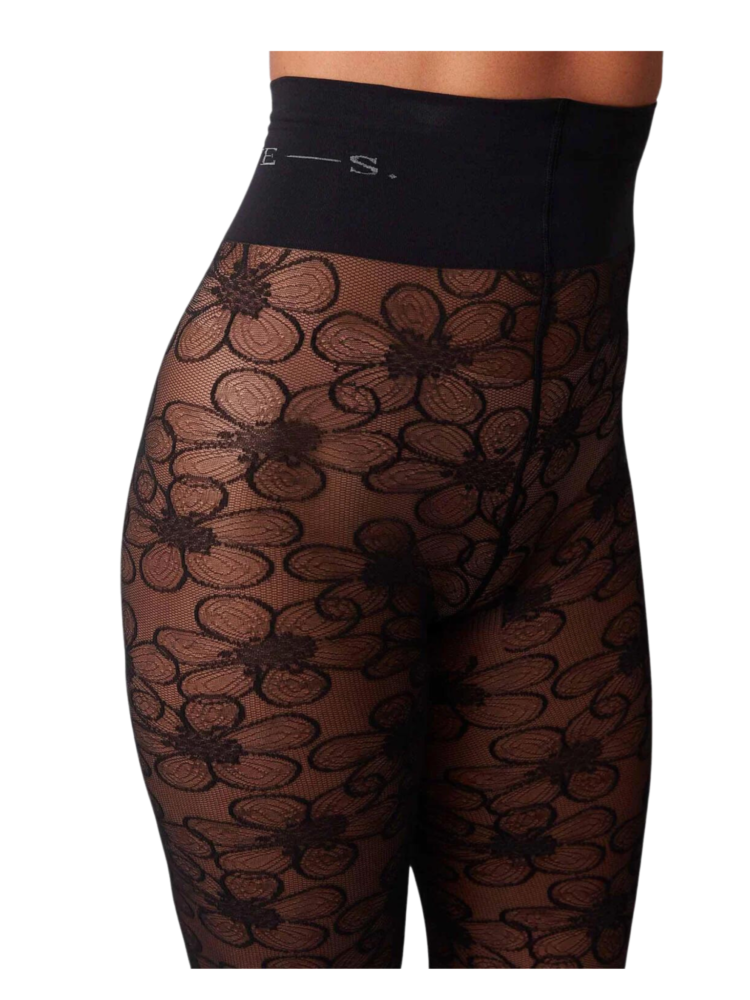 Maja flower panty Zwart Koekwaus